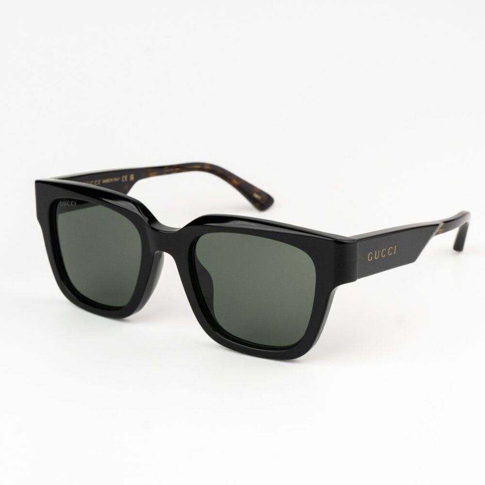 NEW Gucci GG1670SK 001 Black Havana Grey Unisex Square Sunglasses GG 1670SK - Picture 5 of 10